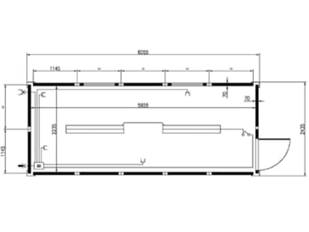 CONTAINER USO ABITATIVO 20’ COME NUOVO in vendita - foto 6