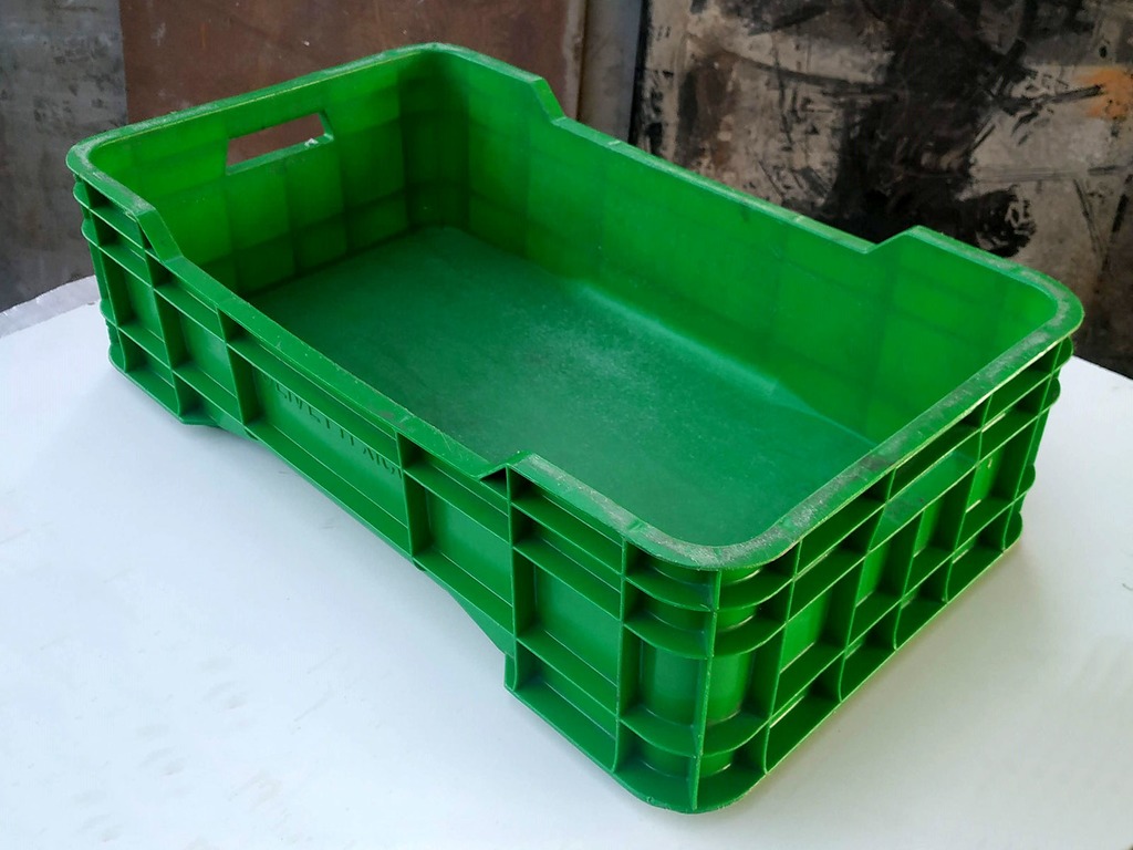 Cassette scatole contenitori impilabili Euro in polietilene cm 72x41x25 62L in vendita - foto 3