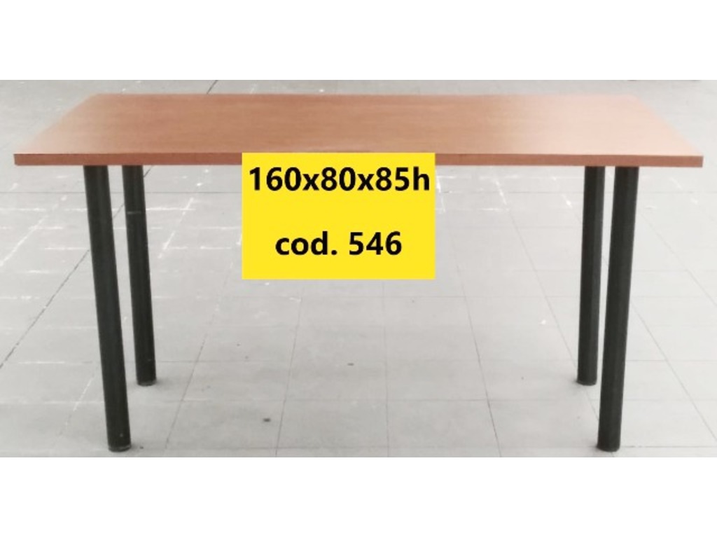TAVOLO CON PIANO IN LAMINATO COLOR LEGNO in vendita - foto 1