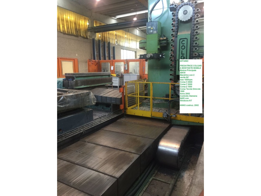 FRESA FRESATRICE ALESATRICE COLGAR A MONTANTE MOBILE USATA USED MILLING MACHINE in vendita - foto 1