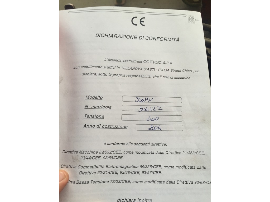 CURVAPROFILI COMAC MOD. 304 Ø ALBERI 60 mm in vendita - foto 6