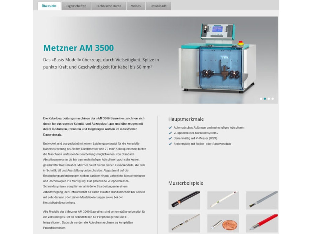 METZNER  taglia cavi mod. AM 3500 con stampatrice in vendita - foto 4