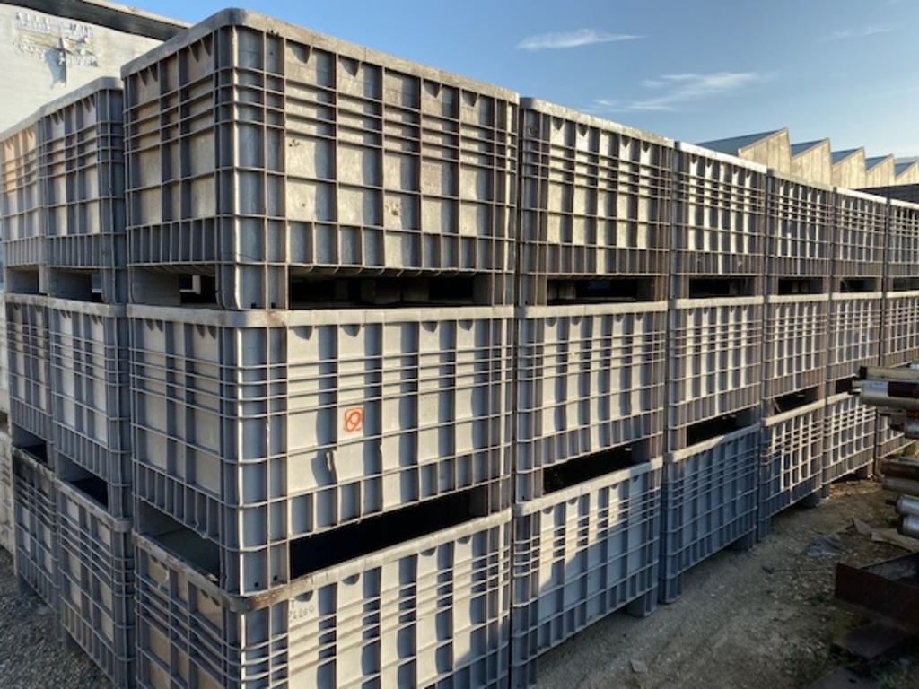 Cassa pallet o contenitori industriali in plastica con piedini CPBI in vendita - foto 2