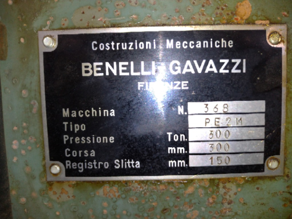 Pressa Benelli 300 Ton in vendita - foto 2