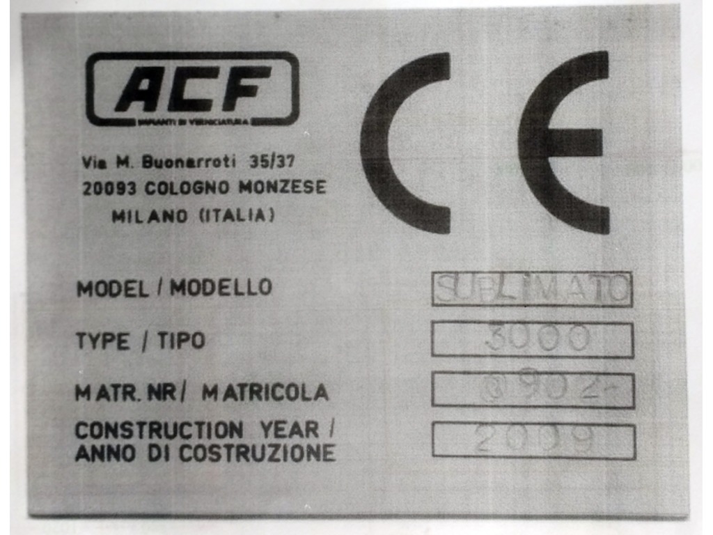 FORNO SUBLIMATO ACF in vendita - foto 7