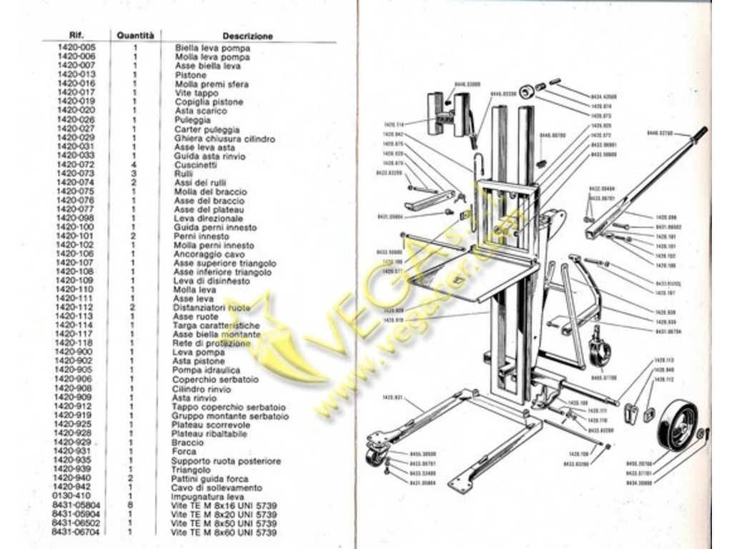 Sollevatore stampi idraulico TELEMACO mod TL 200 in vendita - foto 3
