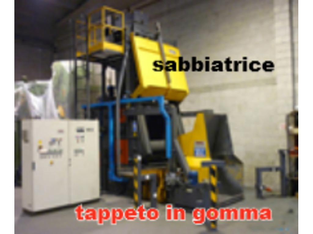 granigliatrice a tappeto rampante in gomma in vendita - foto 2