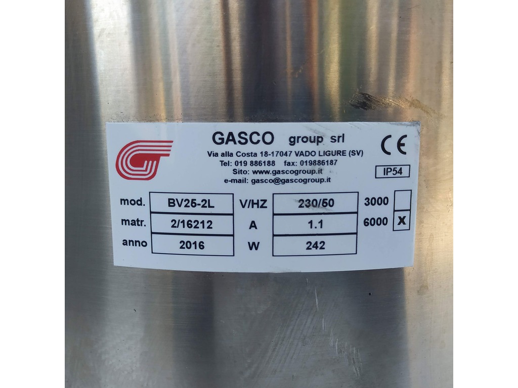 Base vibrante circolare con contenitore conico GASCO BV25-2L in vendita - foto 2