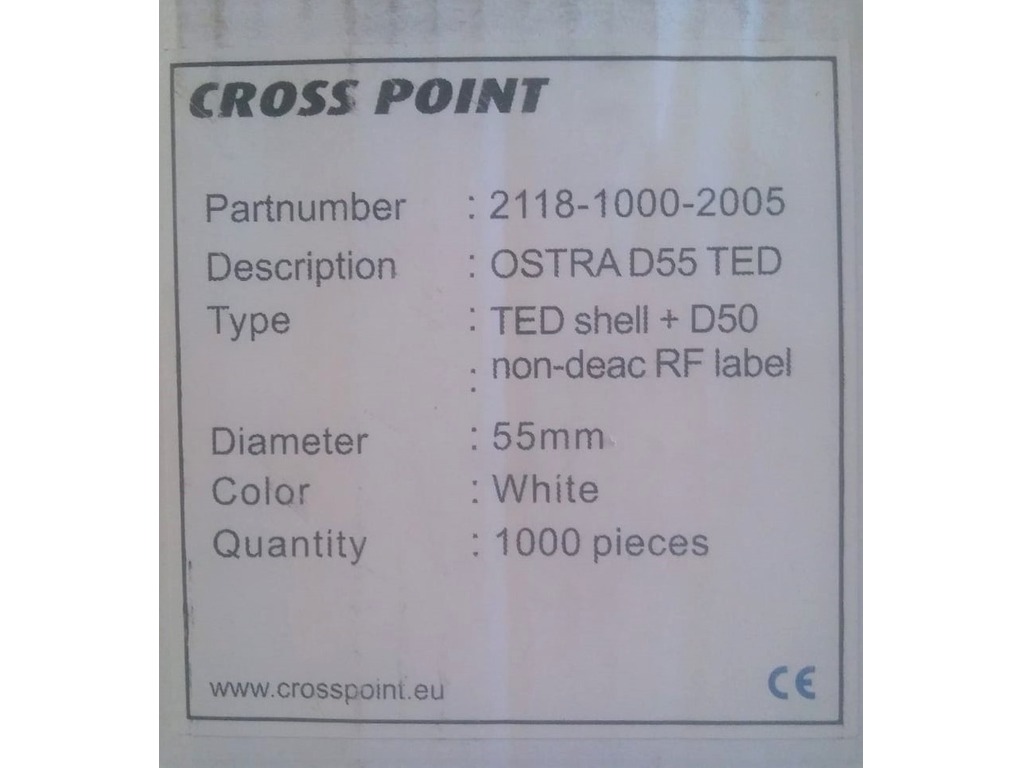 Stock placche antitaccheggio CROSS POINT mod. OSTRA D.55 in vendita - foto 2