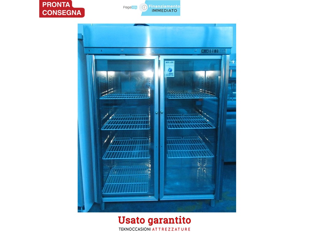 Armadio frigorifero 2 sportelli a vetro temperatura +2/+8C° in vendita - foto 1