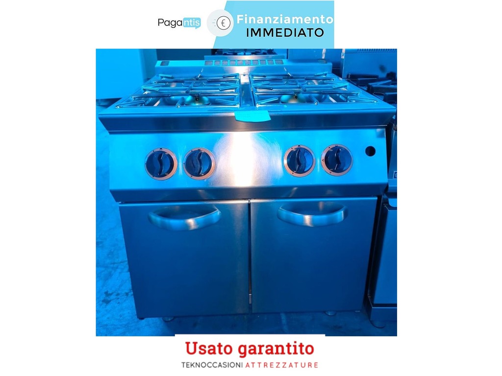 Cucina a gas 4 fuochi professionale usato garantito in vendita - foto 1