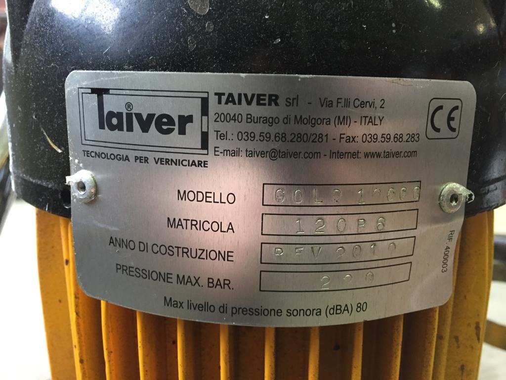 pompa airless (a membrana) Taiver 10000 in vendita - foto 5