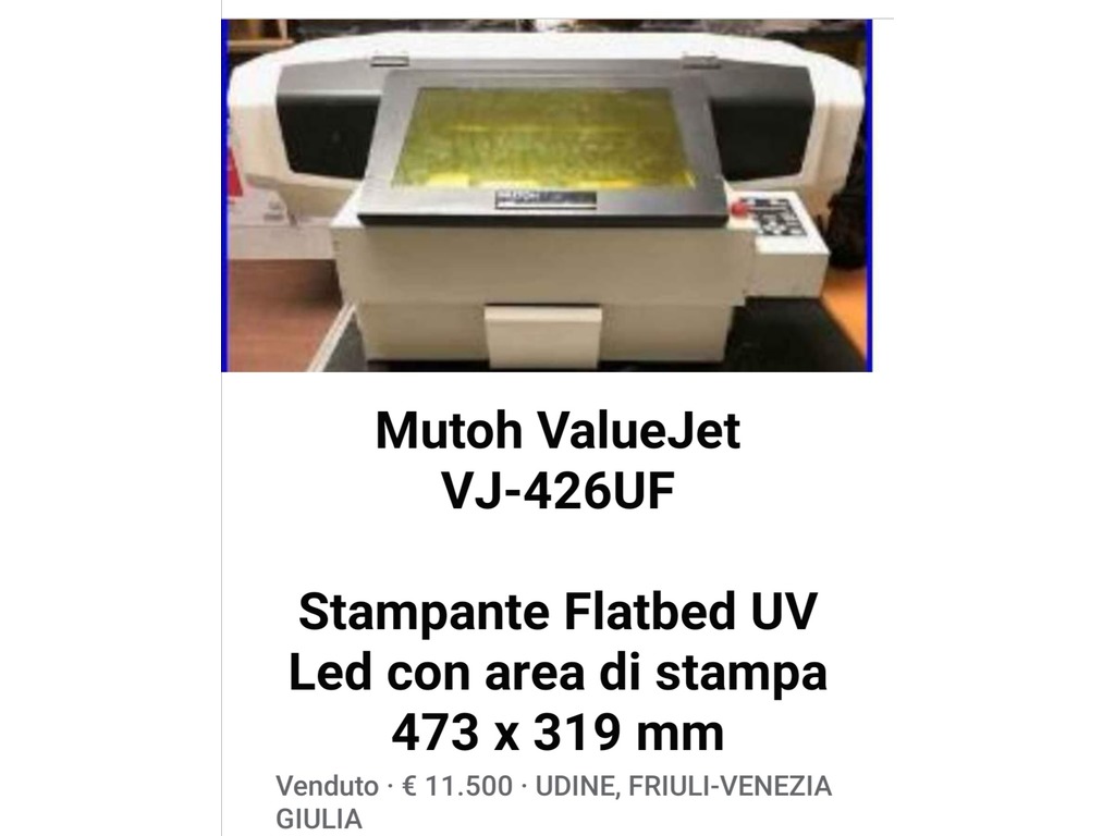 Stampante mutoh VJ_426UF  UV led in vendita - foto 1