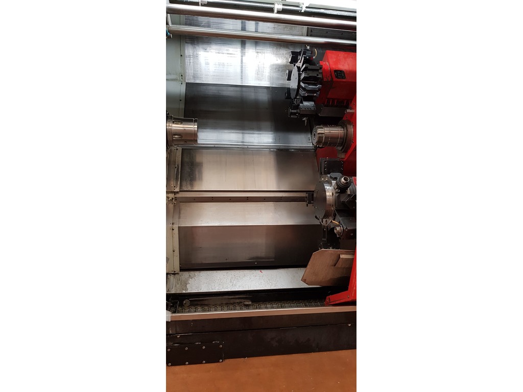 TORNIO MOTORIZZATO BIMANDRINO A 2 TORRETTE EMCO HYPERTURN 665MSY in vendita - foto 4