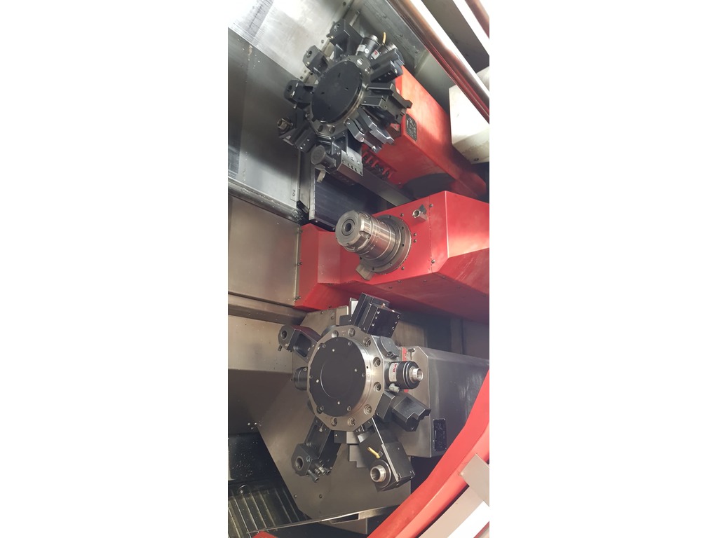 TORNIO MOTORIZZATO BIMANDRINO A 2 TORRETTE EMCO HYPERTURN 665MSY in vendita - foto 5