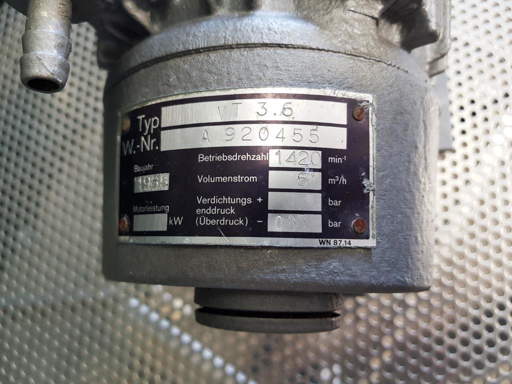 POMPA DA VUOTO A SECCO AIRFLUID MOD. VT 3.6 (COD. POM-110) in vendita - foto 2