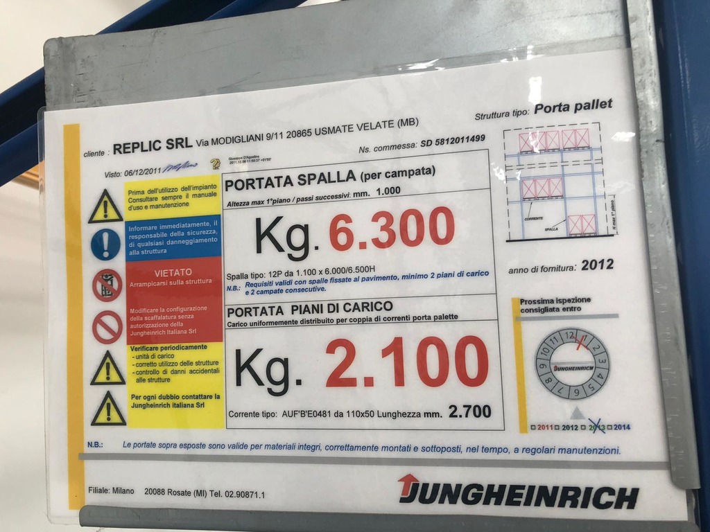 Scaffalature Jungheinrich SEMINUOVE in vendita - foto 3