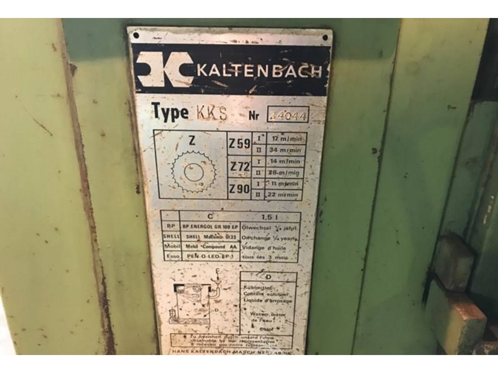 SEGATRICE A DISCO marca Kaltenbach tipo KKS in vendita - foto 5