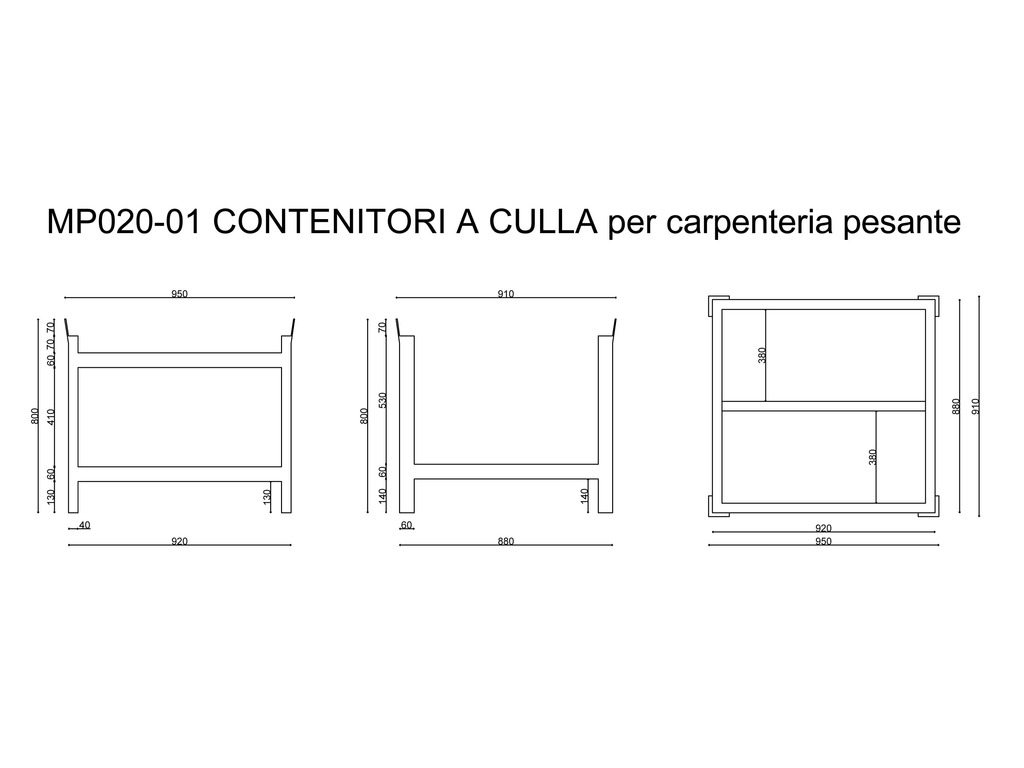 Pallet in acciaio impilabili con sponde in vendita - foto 6