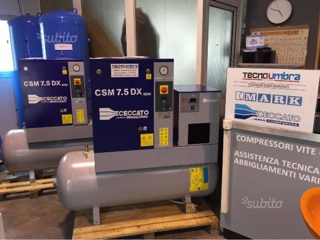 Compressore a vite con serbatoio ed essiccatore in vendita - foto 2