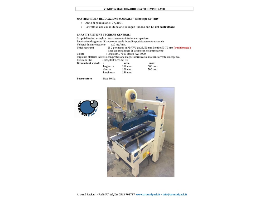 Macchine nastro adesivo in vendita